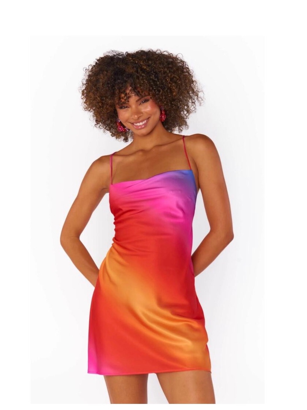 Show Me Your Mumu Dani Mini Dress Sunset Ombre L - Picture 2 of 3